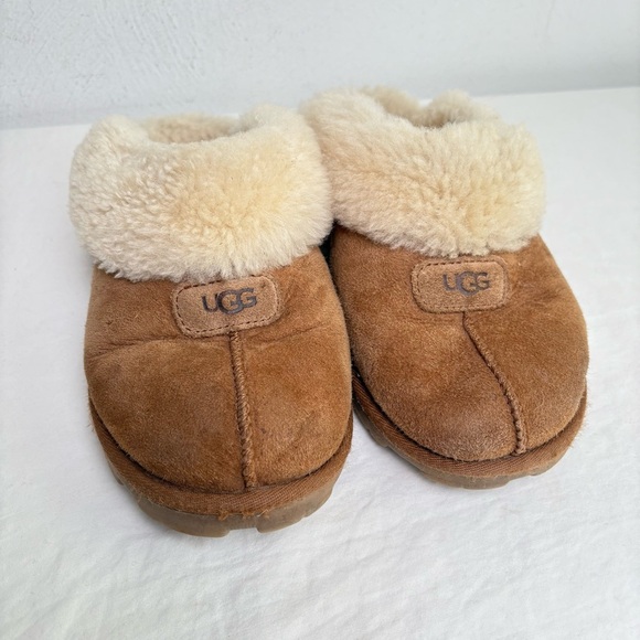 Cozy Shearling-Lined Brown Slippers - Picture 2 of 13